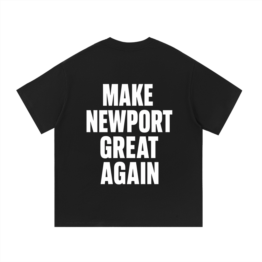 MAKE NEWPORT GREAT AGAIN Black Tshirt