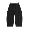 Rayd Plaid Double Waisted SweatPants - Black