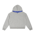 Rayd Plaid ZipUp Hoodie Grey