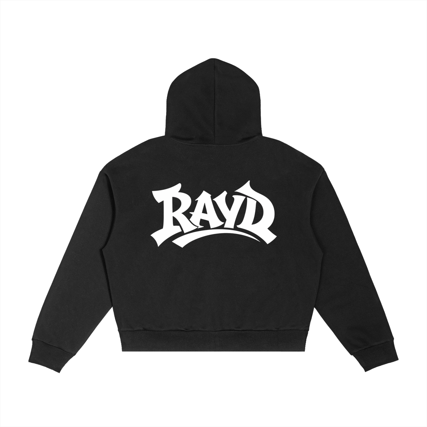 Rayd Black Plaid Zip Up Hoodie