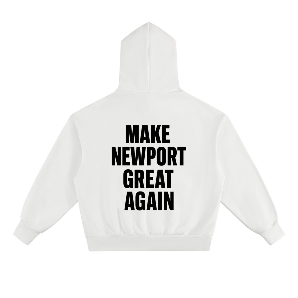 MAKE NEWPORT GREAT AGAIN White Hoodie